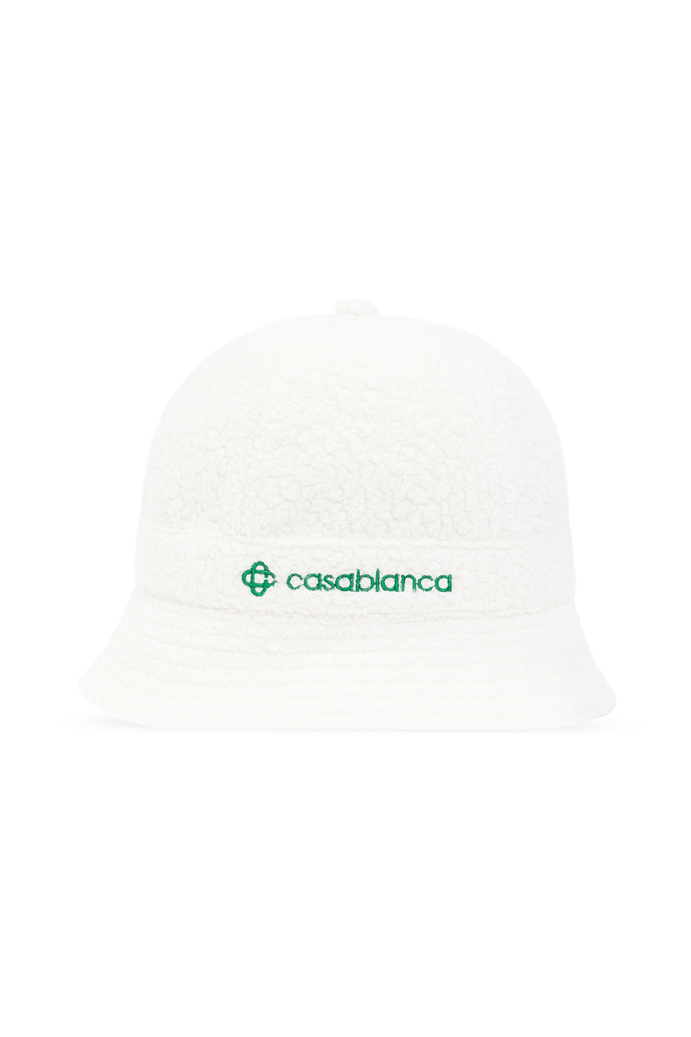 【関税込み】Logo Printed Bucket Hat - Casablanca - Cotton - Casablanca Embroidered Bucket Hat In White - 5% Off